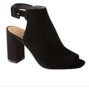 Banana Republic Black Peep Toe Bootie Size 8.5